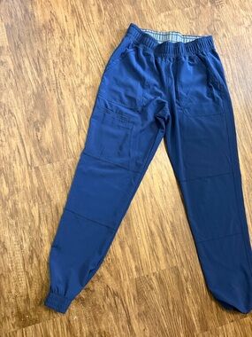 3/$10 Navy Blue Elastic-Waist Jogger scrubs